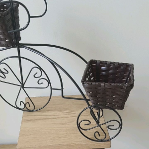 chậu trồng hoa trang trí hình chiếc xe kéo.