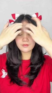 Bando Kemerdekaan Dua Pita Merah Putih Double Bow Red White Headband Ribbon Merdeka Hut RI 17 Agustus 17an