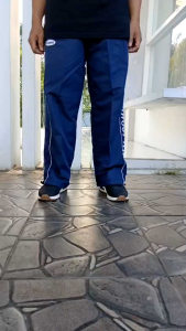 Celana Panjang Trening Baggy Pria Wanita Dewasa Saku Resleting - Celana Olahraga Santai Running Jogging Gym