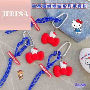 【TERESA】A257 Hello Kitty 蝴蝶结包包挂件钥匙扣 | Rantai Kunci Hello Kitty Sanrio Original | Sanrio Hello Kitty Bow Bag Charm 可爱玩偶