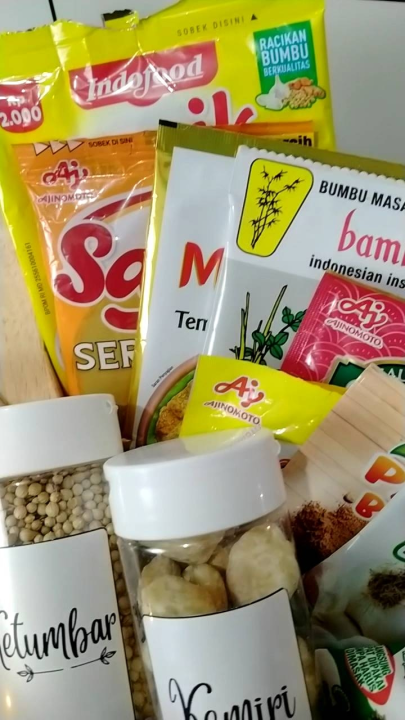 Tempat Bumbu Toples Bumbu Dapur Minimalis Aesthetic