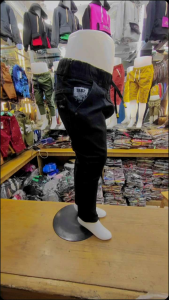 Celana Jeans Polos Hitam Anak Laki-Laki Usia 1-12 Tahun