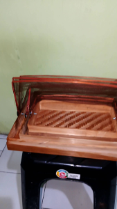 Tudung bambu - tudung bambu persegi panjang - 1 set tudung saji - kualitas terbaik