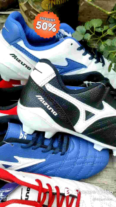 ZDM Sepatu Sepakbolla Pria Sepatu Olahraga Outsole Jahit bahan kulit Tali Oval Tebal
