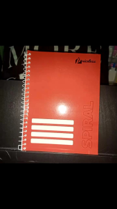 Notebook spiral / spring per color 80 leaves with cover