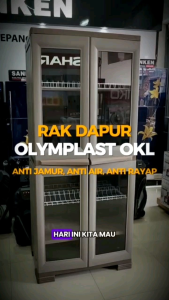 OLYMPLAST OKL Jumbo Lemari Rak Piring Jumbo Bahan Plastik