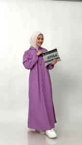 Jaz Hujan Syari Wanita Muslimah / Mantel Wanita Wather proof Bahan PVC 025 Anti Rembes