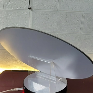 Cermin Gaya Vintage Retro Oval 20cmx30cm dengan Kaca Lentur Modern