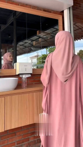 Kaftan Cringkle Premium LD 140cm Tali Pinggang Dalam