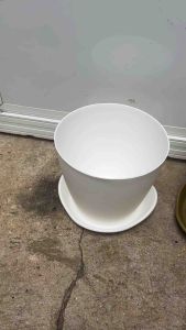 Pearlwave yayamanin pots with plate or with out Plate classy design D6.5XH6 inches Pots For Plants