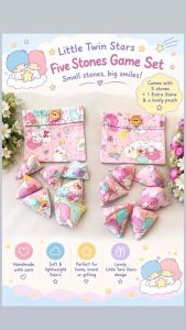Little Twin Stars Five Stones Game with Extra 1 stone and Carrier