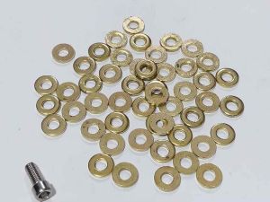 Lông đền thau màu vàng lỗ 6li 7li 8li 10li  vòng đệm phẳng thao vàng dày 2mm chất liệu không gỉ