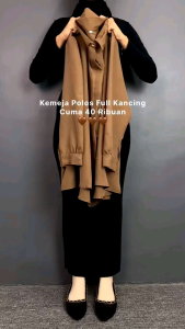 Kinka Shakilla Blouse Polos / ANDINI BLOUSE SHAKILLA - KEMEJA BLOUSE WANITA