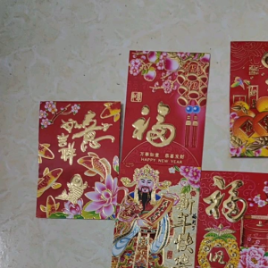 COMBO 20 BAO LÌ XÌ HÁI LỘC CHỮ HOA KT 9.5 x 6.5 cm