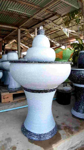 250ml น้ำล้น น้ำผูด สีเทาหินอ่อน ทรงน้ำเต้า รับประกันสินค้าแตกระหว่างขนส่ง แตกหักเสียหาย รับชิ้นใหม่ทันที