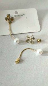 Anting Korea Pita Rumbai Pearl Mutiara Aksesoris Perhiasan Wanita Earring Women Feminim