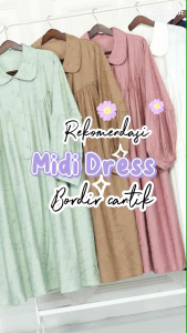Midi Dress Bordir: Desain Elegan dan Nyaman