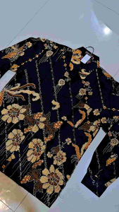 Batik Kemeja Pria Lengan Panjang Katun