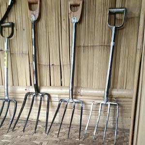 Cod garpu injak bahan baja tempa garpu alat kebun dan pertanian