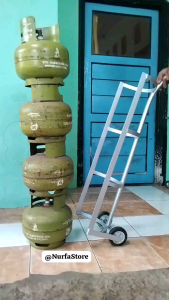 TROLI GAS 3 KG  4 SUSUN BESI TANPA DIANGKAT SERBAGUNA MUDAH DIGUNAKAN