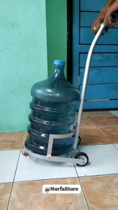 TROLI GALON DAN GAS 12 KG BESI SEBAGUNA