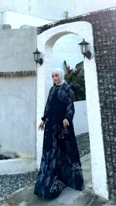 CORAL DRESS GAMIS TWILL RAYON CANDI MEKAR GAMIS BATIK CAP PEKALONGAN