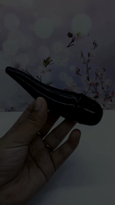 Pipa Cangklong Kayu Kelor Hitam Unik & Lentik A623