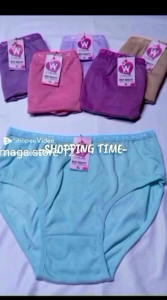 6 pcs celana dalam wanita santai CD polos harian
