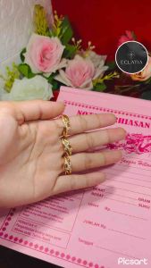 ECLATIA!! Cincin wanita model terbaru emas muda kadar 35% cincin mewah elegan