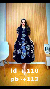 [BISA COD] Daster Bunga Batik Pekalongan Selatan Bahan Rayon Samitex Ukuran sesuai pada gambar Resleting tali & saku