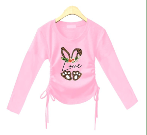 Crop Top Lengan Panjang Love Rabbit: Ukuran & Kualitas