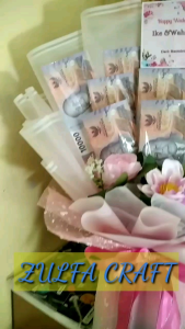 Buket Hadiah Pernikahan Kosong Isi 10 Slot Uang