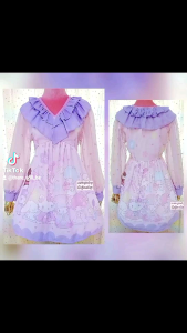 เดรสชีฟองลายsanrioไม่เกินM