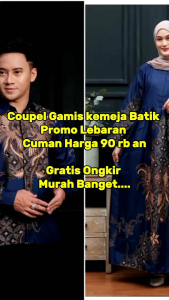 Coupel Kemeja Batik Gamis Standar & Jumbo