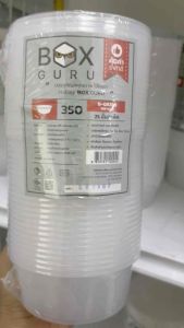 ถ้วยกลมPP+ฝาใส ขนาด 350ml. (25ชิ้น/แพ็ค)