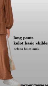 Fatihicompany Celana kulot anak / Kulot basic / Celana kulot /Celana panjang anak