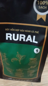 Cà phê RURAL xanh đen 1kg - Hỗn hợp hạt rang đen - 100% sạch - Phù hợp cho pha cà phê.