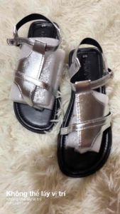 Dép sandal nữ xỏ ngón girl phố đế bệt quai chéo hottrend 2024 giày quai hậu nữ có khuy cài đi chơi sang chảnh