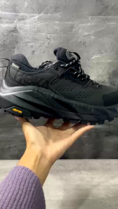 Hoka Kaha 2 Low GTX Black sneakers casual pria boost