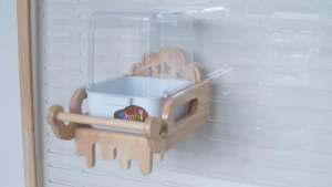 LP231 ที่วางอ่างอาบน้ำนก รุ่น Shobi-5201 ใช้เป็นโต๊ะอาหารวางถ้วยได้ มีเคลือบเงากันน้ำ ติดตั้งง่ายด้วยน็อตมือหมุน ทำจากไม้เกรดA สวยงาม แข็งแรง