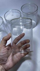 360ml Crystal Round Tall 4pcs per sold By Drakes packaging supplies