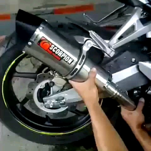 knalpot racing scorpion karbon red power underbely for cbr250rr mt25 R25 ninja250fi ninja250karbu z250 er6n