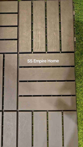 Floor Decking Dark Grey Interlocking Waterproof Slab Flooring Outdoor Indoor Slab Tile Flooring Home Balcony Balcony Kayu Lantai