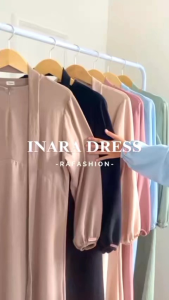 RAFASHION- Inara Dress ( dress simpel dan elegan murah) | Dress daily | Dress simpel | Dress crinkle | Dress murah | Inara dress (dress simpel elegant)
