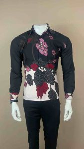 Kemeja Batik Pria Motif Mawar: Nyaman & Elegan