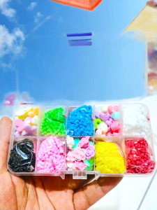 Mote Pasir SetBox Manik Payet Pasir 6/o 4MM 15 Gram perwarna bahan kerajinan tangan aksesoris lainya