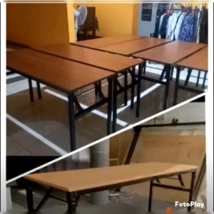 meja lipat 150*50*75 engsel per pegas