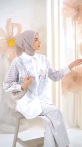 MDLY YOOME COUPLE: Baju Kemeja Sarimbit Ibu dan Anak