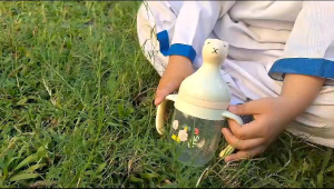 BOTOL SUSU BAYI LEHER LEBAR ADA GAGANG BABY MINITREE ALPACA CUTE LOOK 210 ML FEEDING