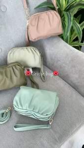 Tersedia 2 Tali & 3 Ruang - Tas HANA Sling Bag & Clutch Plat Gold New Arrival